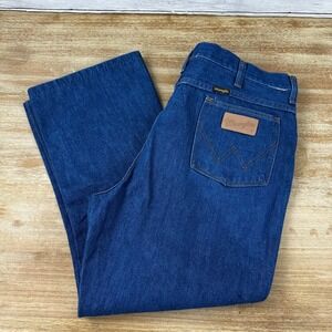 Vintage Wrangler Jeans 38x24.5 Blue western denim *hemmed
